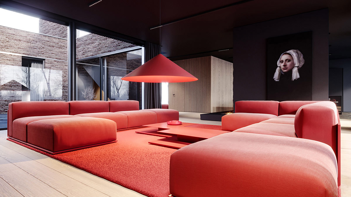 51 salas de estar rojas con consejos y accesorios para ayudarte a decorar la tuya